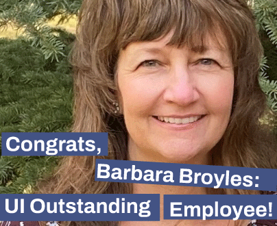Congrats Barbara Broyles: 2026 UI Outstanding Employee!